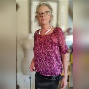 Apt 9 woman's shear blouse size M.